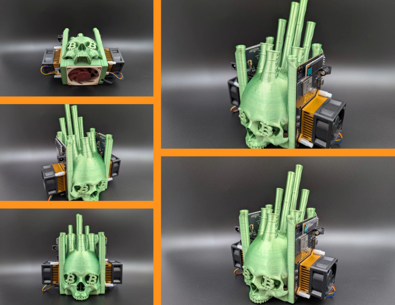 Skull of Satoshi Bitaxe Stand